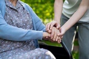 vecteezy caregiver holding hands asian elderly woman patient help