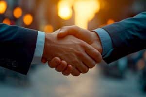 vecteezy ai generated successful business partnership two